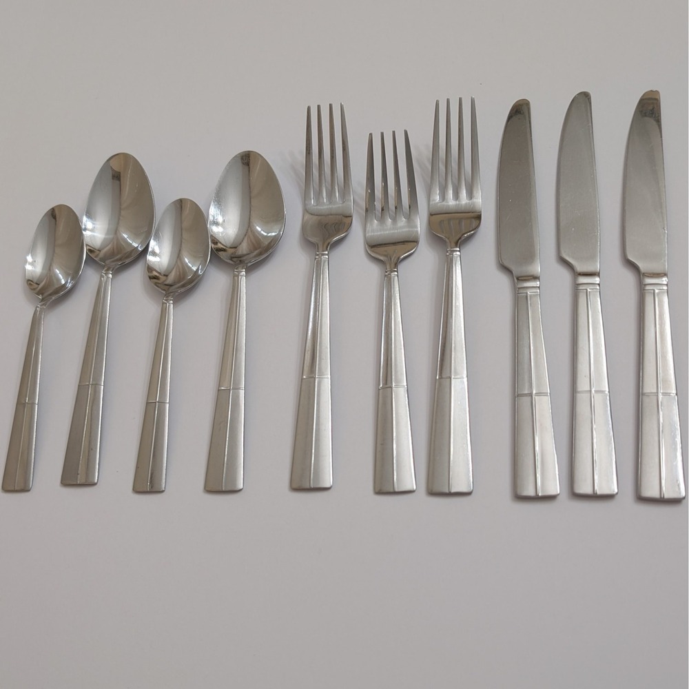 Vintage Pfaltzgraff Margate 10-Pc Stainless Flatware Mixed Replacement Lot